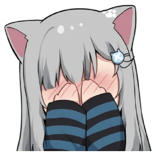 😳 emoji Nachonekodayo - @oneesanstickers Telegram sticker 14 of 32