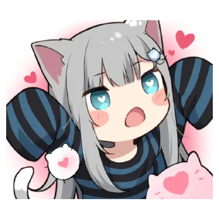🥰 emoji Nachonekodayo - @oneesanstickers Telegram sticker 16 of 32