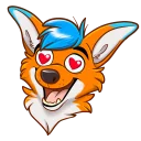 😍 emoji Avi Fox Sticker Pack Telegram sticker 11 of 80