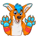 🐾 emoji Avi Fox Sticker Pack Telegram sticker 16 of 80