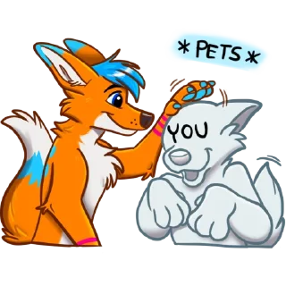 🧡 emoji Avi Fox Sticker Pack Telegram sticker 7 of 80