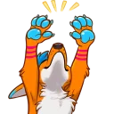 🙌 emoji Avi Fox Sticker Pack Telegram sticker 17 of 80