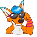 🕶 emoji Avi Fox Sticker Pack Telegram sticker 14 of 80
