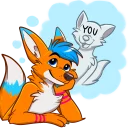 🧡 emoji Avi Fox Sticker Pack Telegram sticker 10 of 80