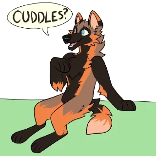 💞 emoji Joel Maned Wolf Telegram sticker 16 of 37