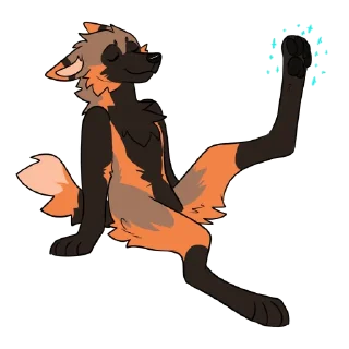 🦵 emoji Joel Maned Wolf Telegram sticker 17 of 37