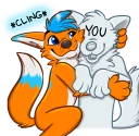 🤗 emoji Avi Fox Sticker Pack Telegram sticker 6 of 80