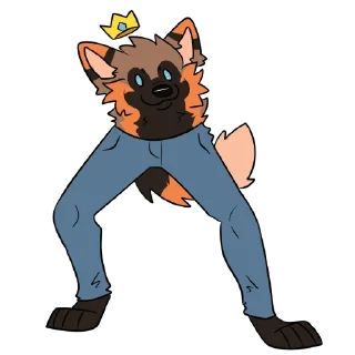 👖 emoji Joel Maned Wolf Telegram sticker 20 of 37