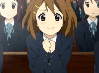 🎸 emoji ✦ ─ Yui Hirasawa ─ ✦ Telegram sticker 17 of 120