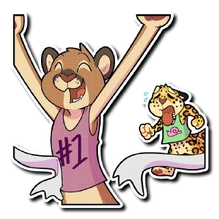 🥇 emoji Mountain Lion Telegram sticker 24 of 31