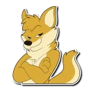 😏 emoji Bening the Whiskey Dingo Telegram sticker 2 of 23