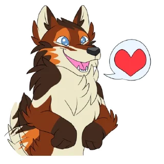 Sticker from Gau the wolf