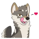 😏 emoji Wolf Stickers by Pulex Telegram sticker 15 of 53