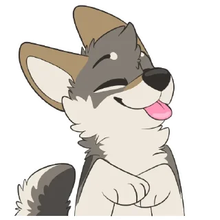 ☺️ emoji Wolf Stickers by Pulex Telegram sticker 19 of 53