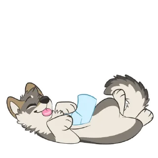 😸 emoji Wolf Stickers by Pulex Telegram sticker 22 of 53
