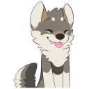 😊 emoji Wolf Stickers by Pulex Telegram sticker 7 of 53