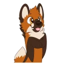 😄 emoji Maned Wolf Stickers by Pulex Telegram sticker 1 of 30