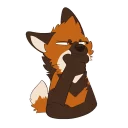 🤔 emoji Maned Wolf Stickers by Pulex Telegram sticker 10 of 30