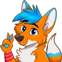 👌 emoji Avi Fox Sticker Pack Telegram sticker 20 of 80