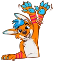 🙋 emoji Avi Fox Sticker Pack Telegram sticker 19 of 80