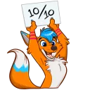 👍 emoji Avi Fox Sticker Pack Telegram sticker 22 of 80