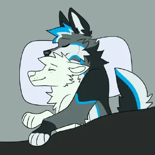 💕 emoji Knox the Wolf Telegram sticker 9 of 16
