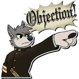 Sticker from Lucky the Wolf