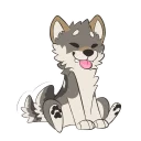 😁 emoji Wolf Stickers by Pulex Telegram sticker 17 of 53