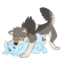 🔝 emoji Wolf Stickers by Pulex Telegram sticker 11 of 53