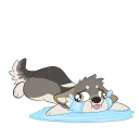 😭 emoji Wolf Stickers by Pulex Telegram sticker 8 of 53