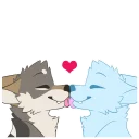 ❤️ emoji Wolf Stickers by Pulex Telegram sticker 13 of 53