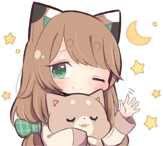 👋 emoji Gatinha de roupa verde - @oneesanstickers Telegram sticker 14 of 40