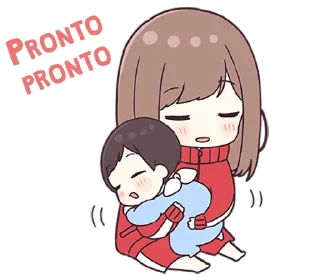 🤗 emoji Guria de abrigo com bebê - @oneesanstickers Telegram sticker 5 of 40