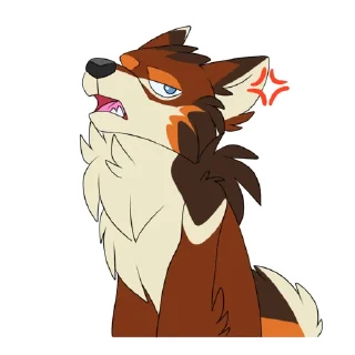 Sticker from Gau the wolf