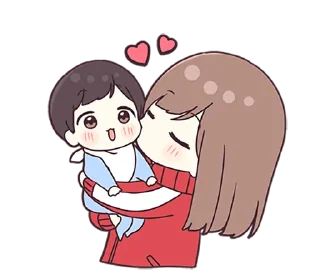 💞 emoji Guria de abrigo com bebê - @oneesanstickers Telegram sticker 10 of 40