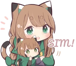 Sticker from Gatinha de roupa verde - @oneesanstickers