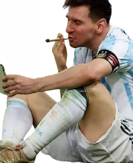 🚬 emoji Messi DLG Telegram sticker 12 of 22