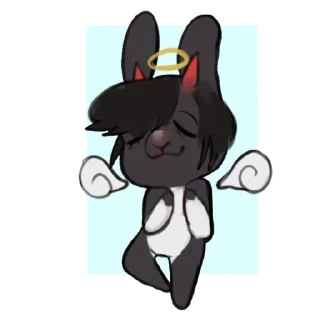 😇 emoji Rain Telegram sticker 20 of 31
