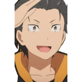 🙃 emoji Subaru natsuki Telegram sticker 21 of 39