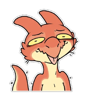 🤪 emoji Red Kobold by maimface Telegram sticker 6 of 70