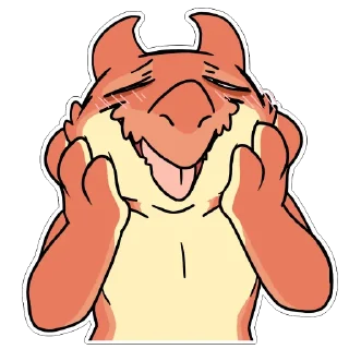 ☺️ emoji Red Kobold by maimface Telegram sticker 14 of 70