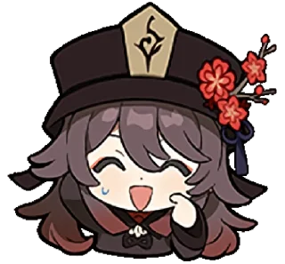 😅 emoji Genshin chibis Telegram sticker 23 of 52