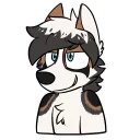 😏 emoji Marble Fox Shiro Telegram sticker 7 of 104