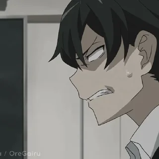 😡 emoji OreGairu by @animestickersii Telegram sticker 21 of 48