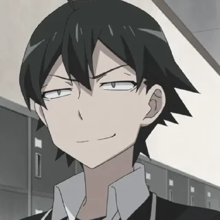 😏 emoji OreGairu by @animestickersii Telegram sticker 6 of 48