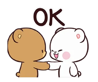 🆗 emoji Milk Mocha 3 Telegram sticker 19 of 24