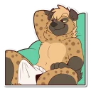 😘 emoji Spotted Hyena Telegram sticker 8 of 120