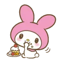 🍽 emoji My Melody Telegram sticker 22 of 35