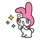 😍 emoji My Melody Telegram sticker 24 of 35