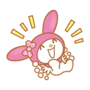 🤣 emoji My Melody Telegram sticker 18 of 35